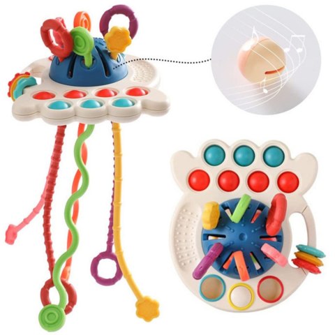 WOOPIE BABY Zabawka Sensoryczna Montessori Gryzak Wielofunkcyjny 0+