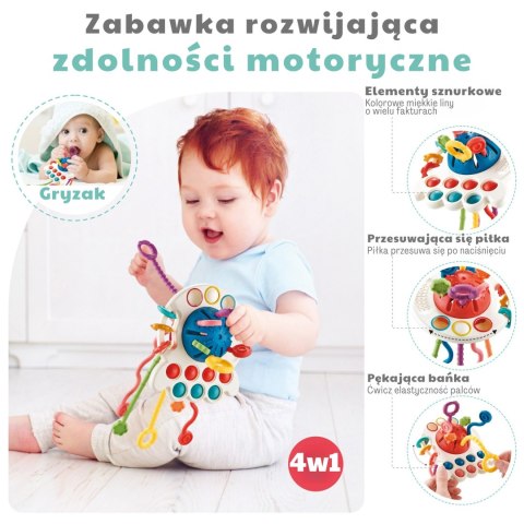WOOPIE BABY Zabawka Sensoryczna Montessori Gryzak Wielofunkcyjny 0+