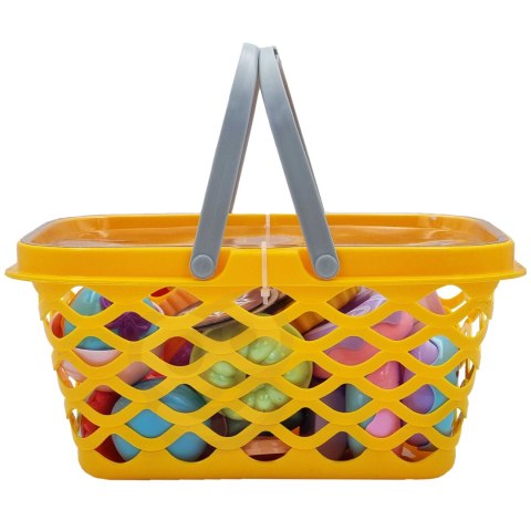 WOOPIE Koszyk na Zakupy z Zestawem do Herbaty i Słodyczami 26 el.