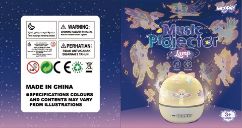 WOOPIE Projektor Gwiazd "Magiczne Sny" - Rzutnik Led 6 Trybów