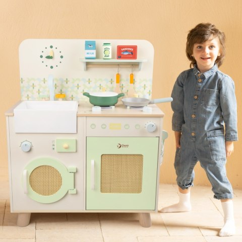 CLASSIC WORLD Drewniana Kuchnia XXL Wielofunkcyjna z Pralką i Akcesoriami CLASSIC WORLD Drewniana Kuchnia XXL Wielofunkcyjna z Pralką i Akcesoriami