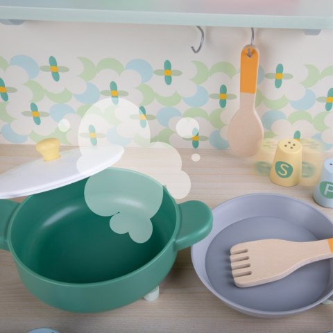 CLASSIC WORLD Drewniana Kuchnia XXL Wielofunkcyjna z Pralką i Akcesoriami CLASSIC WORLD Drewniana Kuchnia XXL Wielofunkcyjna z Pralką i Akcesoriami