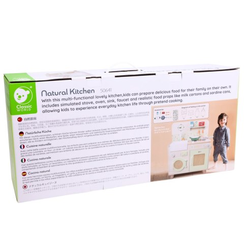 CLASSIC WORLD Drewniana Kuchnia XXL Wielofunkcyjna z Pralką i Akcesoriami CLASSIC WORLD Drewniana Kuchnia XXL Wielofunkcyjna z Pralką i Akcesoriami