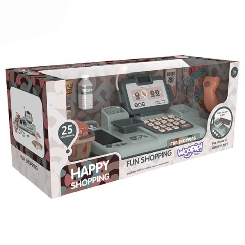 WOOPIE Kasa Sklepowa Dla Dzieci Skaner Waga Mikrofon + 25 Akcesoriów