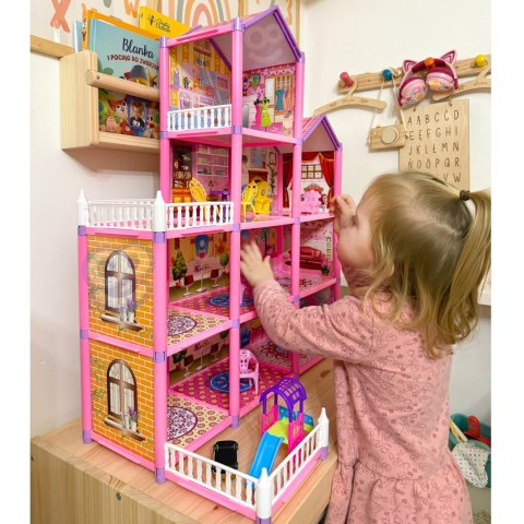 WOOPIE Mega Willa Domek dla Lalek LOVELY HOUSE 194 el.