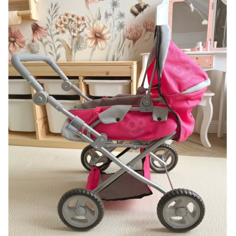WOOPIE ROYAL Wózek dla Lalek 4w1 Nosidełko Regulacja