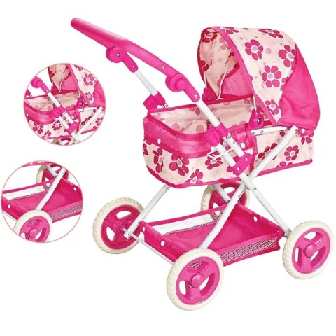 WOOPIE ROYAL Wózek dla Lalek Głęboki Regulowana Rączka WOOPIE ROYAL Wózek dla Lalek Głęboki Regulowana Rączka