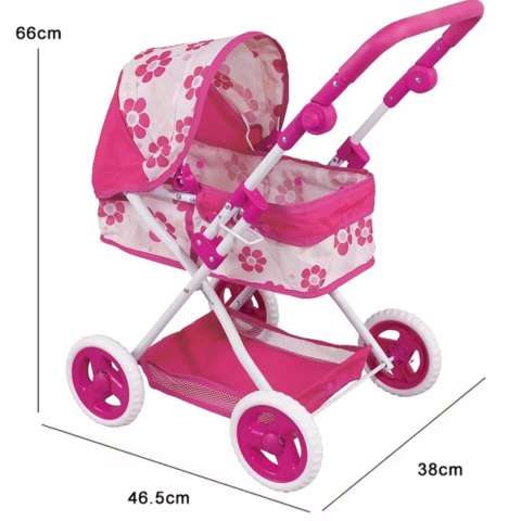 WOOPIE ROYAL Wózek dla Lalek Głęboki Regulowana Rączka WOOPIE ROYAL Wózek dla Lalek Głęboki Regulowana Rączka