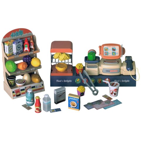 WOOPIE Sklep Supermarket Kasa Fiskalna 42 el. WOOPIE Sklep Supermarket Kasa Fiskalna 42 el.