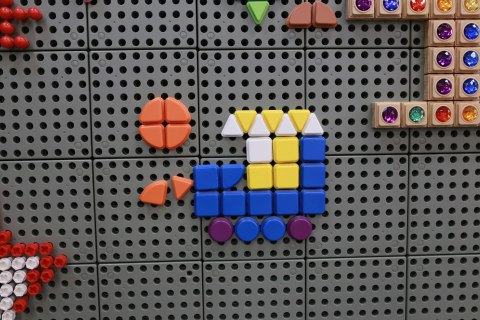 MASTERKIDZ Zestaw Kołeczki w kształcie figur geometrycznych 64szt do tablic STEM MASTERKIDZ Zestaw Kołeczki w kształcie figur geometrycznych 64szt do tablic STEM