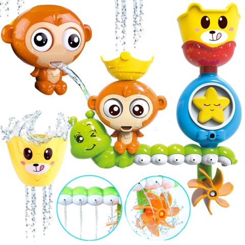 WOOPIE BABY Zabawka Wodna do Kąpieli Małpka + Kubeczek