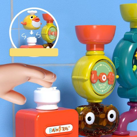 WOOPIE BABY Zabawka do Kąpieli Kranik Prysznic Fontanna Przelewowa Kaczuszka