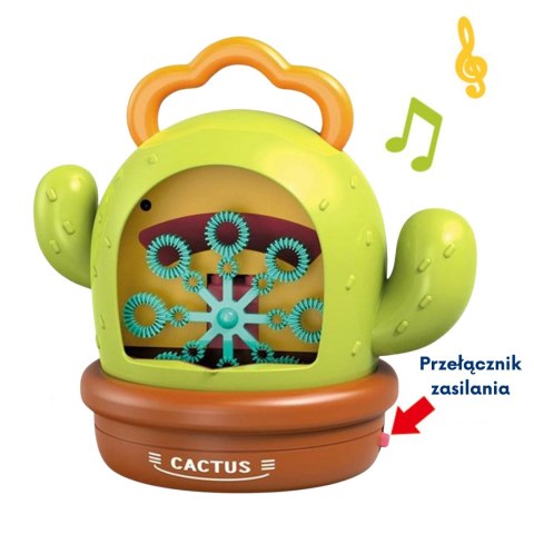 WOOPIE Interaktywny Kaktus Maszyna do Baniek Mydlanych