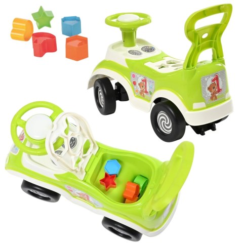 WOOPIE Jeździk 4w1 Sorter Pchacz Chodzik + Klakson Schowek