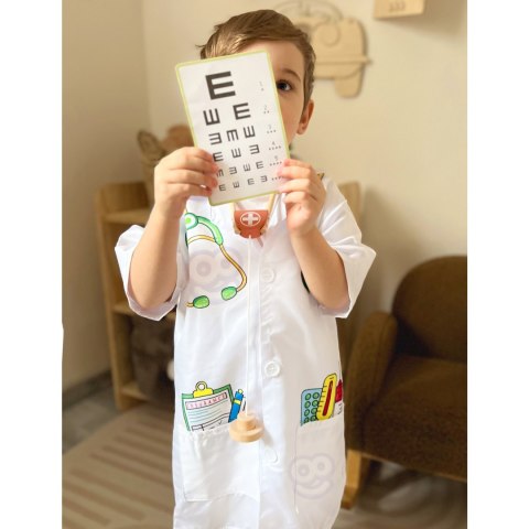 WOOPIE Strój Fartuch Lekarza Doktora Ubranko dla Dzieci do ok. 120 cm WOOPIE Strój Fartuch Lekarza Doktora Ubranko dla Dzieci do ok. 120 cm
