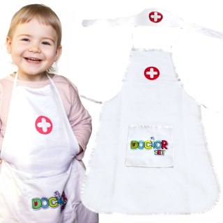 WOOPIE Strój Pielęgniarki Kitel Fartuszek z Czepkiem Pielęgniarki