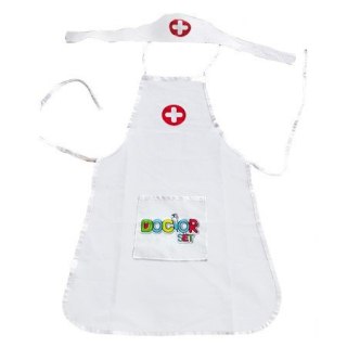 WOOPIE Strój Pielęgniarki Kitel Fartuszek z Czepkiem Pielęgniarki