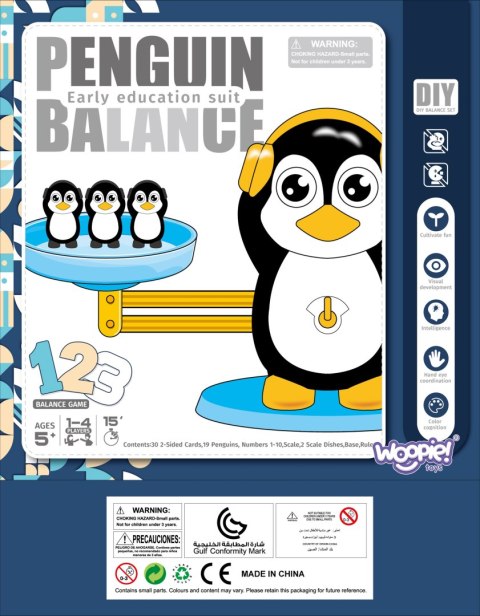 WOOPIE Waga Równoważnia Szalkowa Nauka Liczenia Pingwin