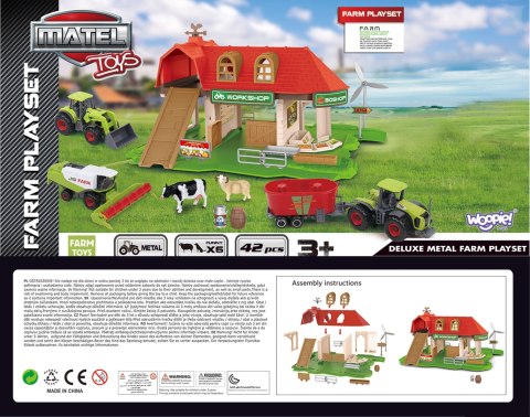 WOOPIE Zestaw Farma Zagroda Traktory + Figurki 42 el.