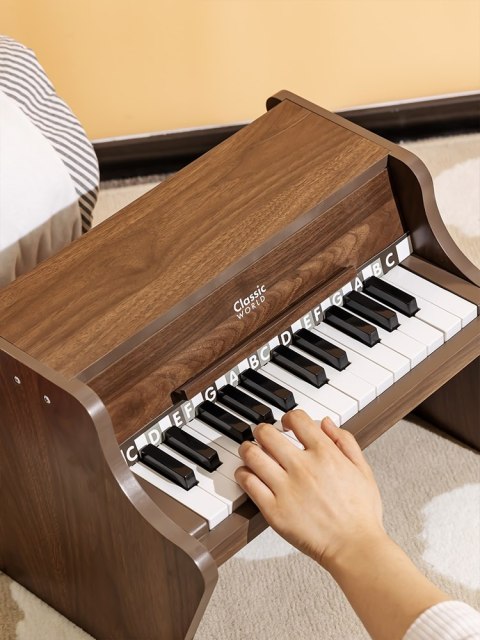 CLASSIC WORLD Drewniane Pianino Klasyczne + Książeczka do Nauki
