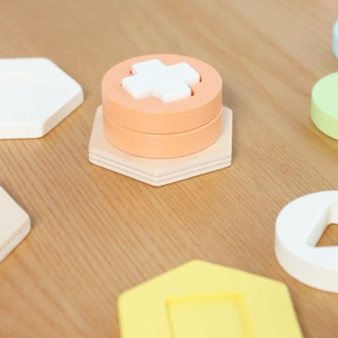 CLASSIC WORLD Sorter Montessori Kształtów i Kolorów Układanka Wieża