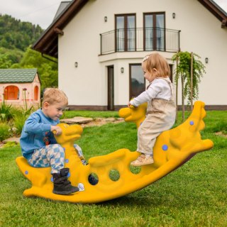 WOOPIE Bujak Wieloosobowy Dino Huśtawka Równoważna Żółta