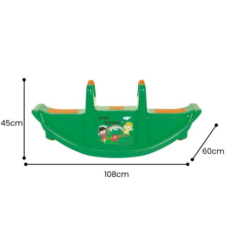 WOOPIE Bujak Wieloosobowy STAR Huśtawka Równoważna Zielona