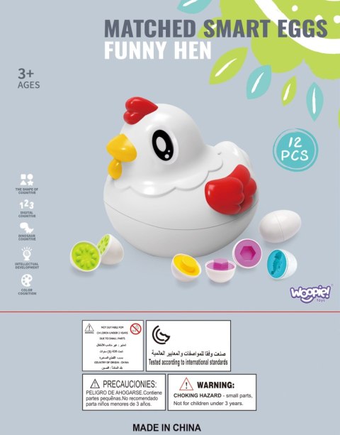 WOOPIE Edukacyjna Kurka Montessori Sorter Nauka Kształtów