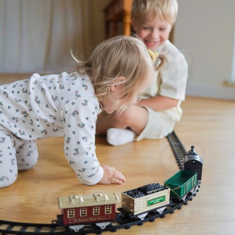 WOOPIE Klasyczny Pociąg Parowy Lokomotywa Tor XXL