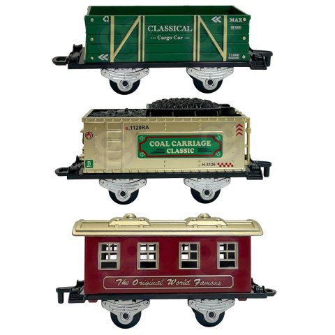 WOOPIE Klasyczny Pociąg Parowy Lokomotywa Tor XXL