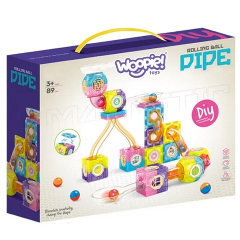 WOOPIE Klocki Magnetyczne Tor Kulkowy Kulodrom 89 el. WOOPIE Klocki Magnetyczne Tor Kulkowy Kulodrom 89 el.