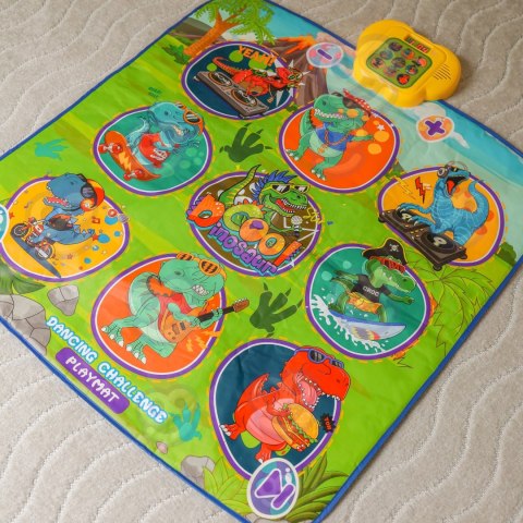 WOOPIE Mata Muzyczna Dinozaury Zręcznościowa Gra Taneczna WOOPIE Mata Muzyczna Dinozaury Zręcznościowa Gra Taneczna