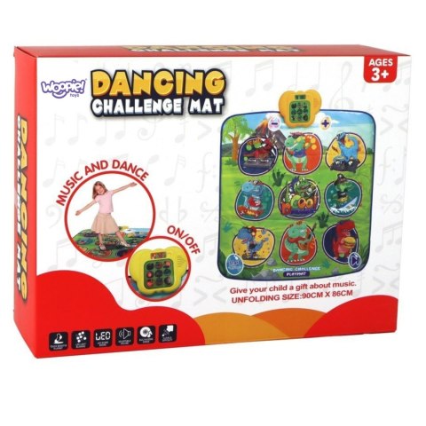 WOOPIE Mata Muzyczna Dinozaury Zręcznościowa Gra Taneczna WOOPIE Mata Muzyczna Dinozaury Zręcznościowa Gra Taneczna