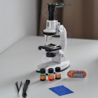 WOOPIE Mikroskop Cyfrowy LED Przybliżenie do 1200x Zestaw XXL z Adapterem do Smartfona