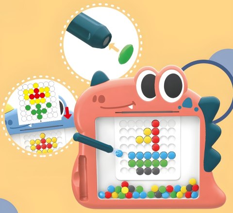 WOOPIE Tablica Magnetyczna dla Dzieci Montessori MagPad Dinozaur