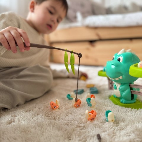 WOOPIE Waga Szalkowa Równoważnia Gra Łowienie Dinozaurów Rybek Nauka Liczydło