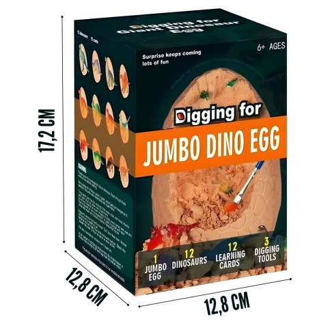 WOOPIE Wykopalisko Jajko Dinozaura Zestaw Archeologa do Rozkopania 12 Dinozaurów WOOPIE Wykopalisko Jajko Dinozaura Zestaw Archeologa do Rozkopania 12 Dinozaurów