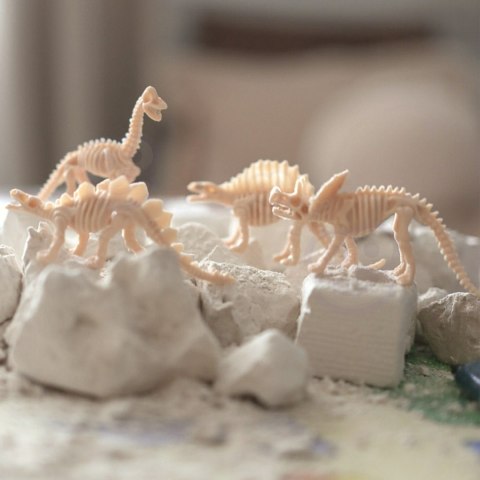 WOOPIE Zestaw Archeologiczny Wykopaliska Szkieletów Dinozaurów 6w1 Mały Archeolog