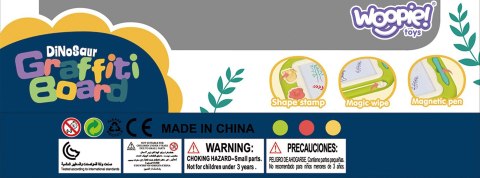 WOOPIE Znikopis Tablica Magnetyczna Kolorowa + Stempelki + Wzory