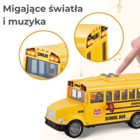 WOOPIE Autobus Szkolny Interaktywny Elektryczny 1:20
