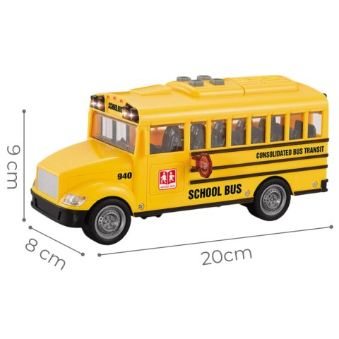 WOOPIE Autobus Szkolny Interaktywny Elektryczny 1:20