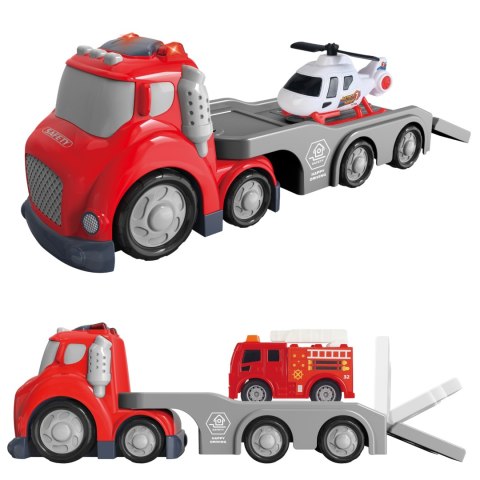 WOOPIE Czerwona Laweta Straży Pożarnej City Truck Efekty Dźwiękowe i Świetlne WOOPIE Czerwona Laweta Straży Pożarnej City Truck Efekty Dźwiękowe i Świetlne