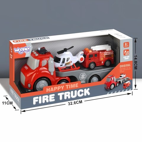 WOOPIE Czerwona Laweta Straży Pożarnej City Truck Efekty Dźwiękowe i Świetlne WOOPIE Czerwona Laweta Straży Pożarnej City Truck Efekty Dźwiękowe i Świetlne