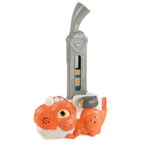 WOOPIE Elektryczna Ciuchcia Lokomotywa do Klocków Domino Dinozaur Pomarańczowy - 3szt.