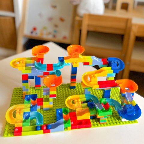 WOOPIE Tor Kulkowy Kulodrom Zjeżdżalnia dla Kulek Konstrukcja 340 el.