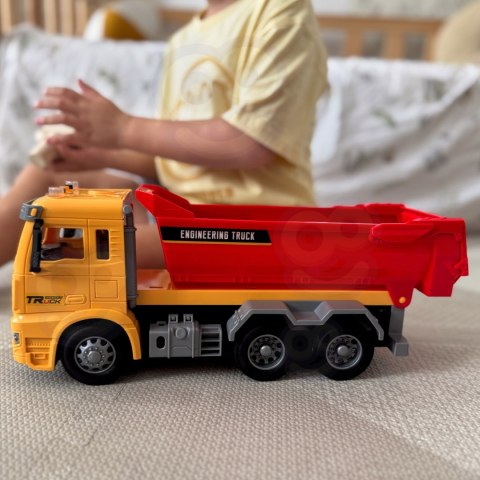 WOOPIE Wywrotka Budowlana w Skali 1:12 Efekty Świetlne Dźwiękowe