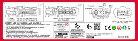 WOOPIE Zdalnie Sterowane Auto Wóz Strażacki RC Funkcja Pryskania Wodą