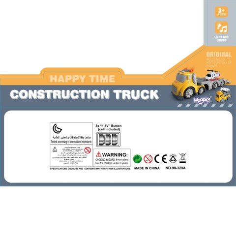 WOOPIE Żółta Laweta City Truck Efekty Dźwiękowe i Świetlne WOOPIE Żółta Laweta City Truck Efekty Dźwiękowe i Świetlne