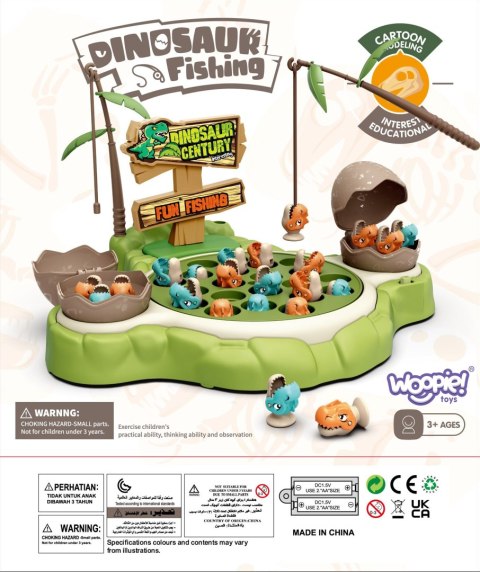 WOOPIE Gra Łowienie Dinozaurów Rybek 2 Wędki