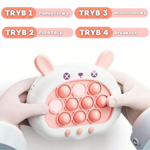 WOOPIE Gra POP IT Elektryczna Antystresowa Zręcznościowa Króliczek